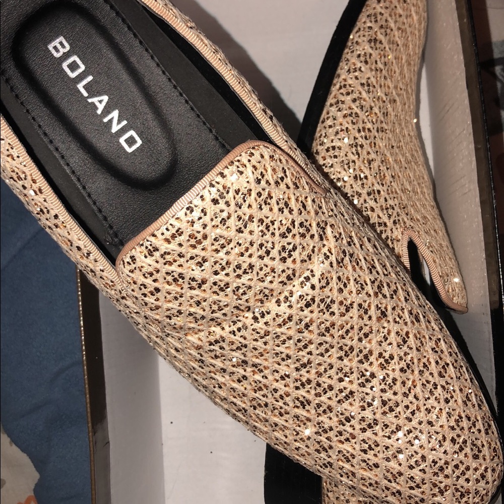 Gold Loafers